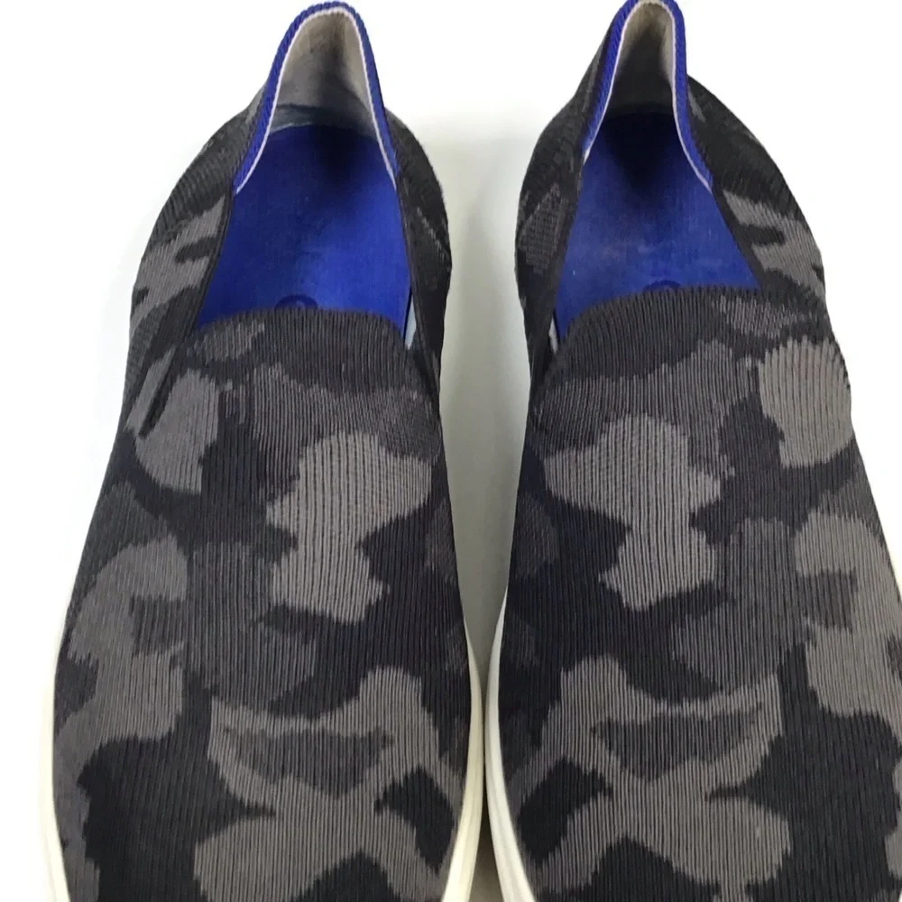 Rothy’s The Original Slip on Sneaker in Grey Camo Size 10.